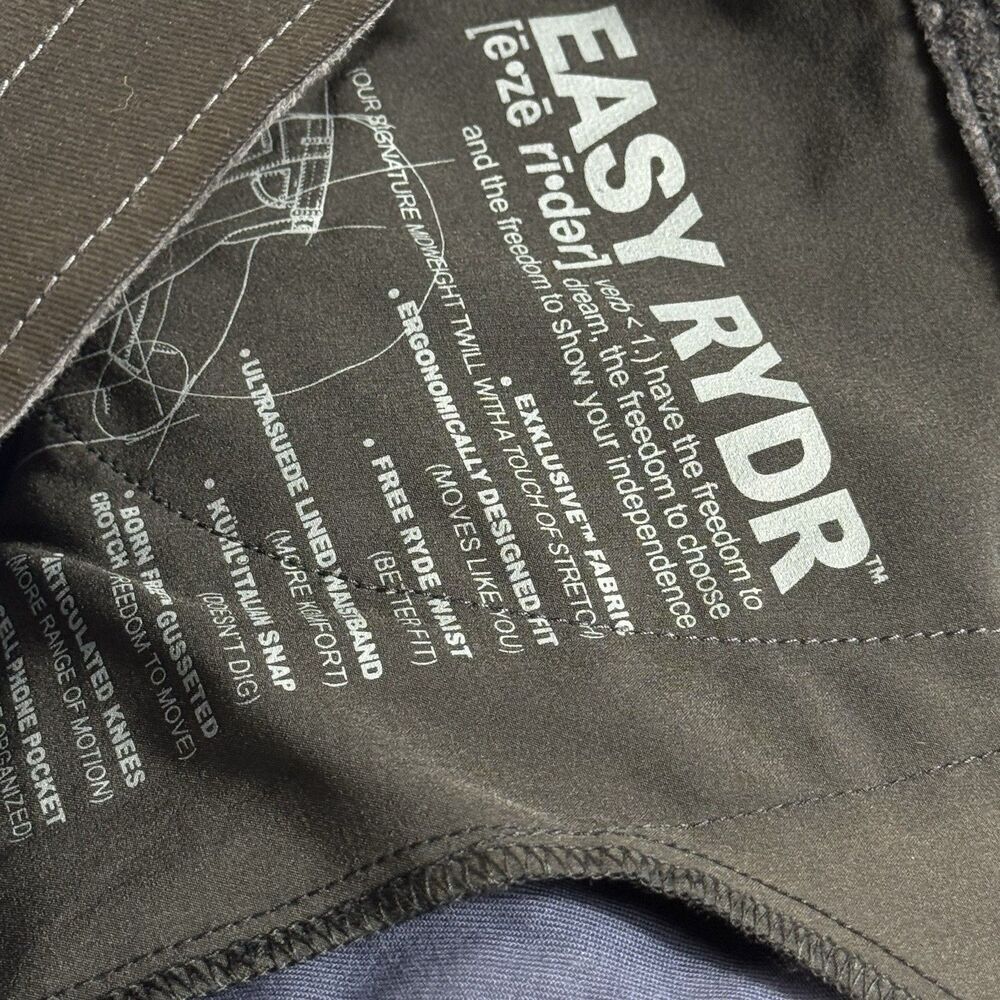 NWT Kuhl Sz 42/32 Easy RYDR Pants Men's Mid Weight Euro Twill Black Ryder Kühl - Picture 15 of 16